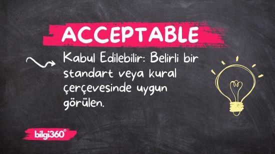 Acceptable: Anlamı ve Kullanımı