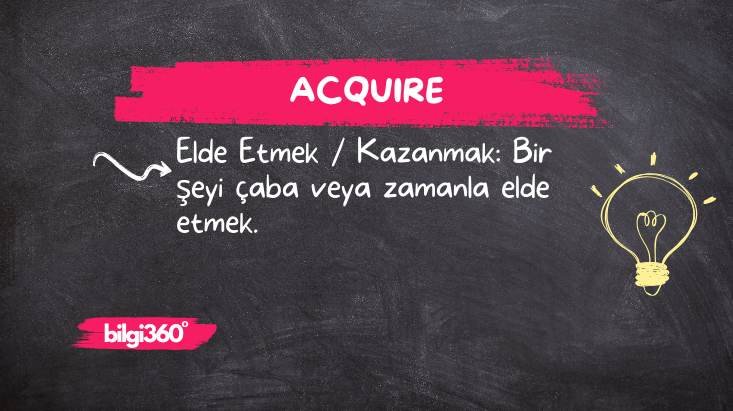 Acquire: Anlamı ve Kullanımı